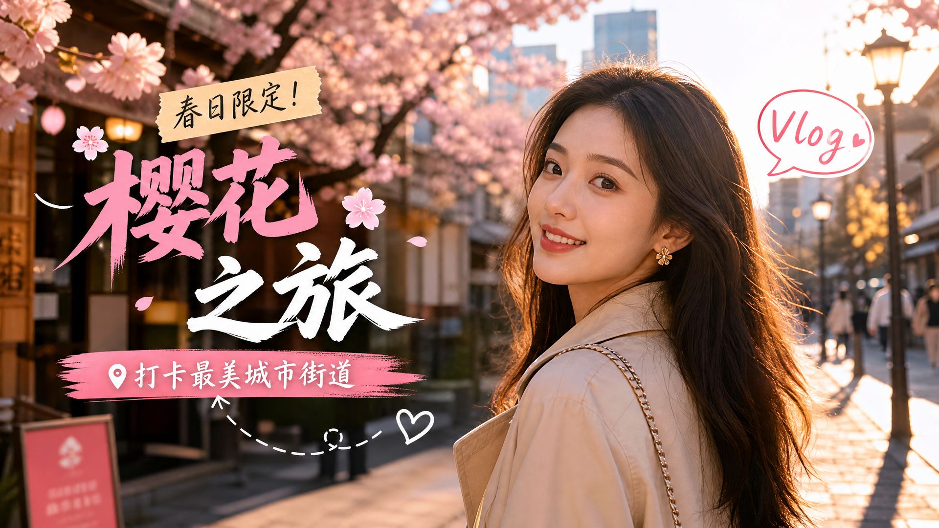 国产视频旅行视频-樱花之旅